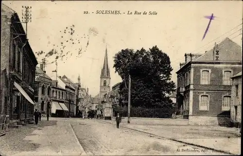 Ak Solesmes Nord, Rue de Selle