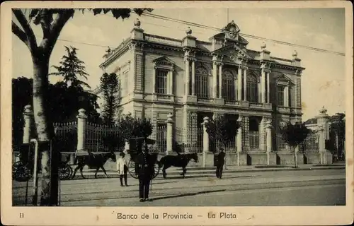 Ak La Plata Argentinien, Banco de la Provincia