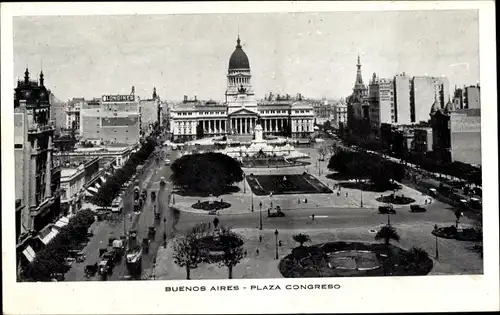 Ak Buenos Aires Argentinien, Plaza del Congreso