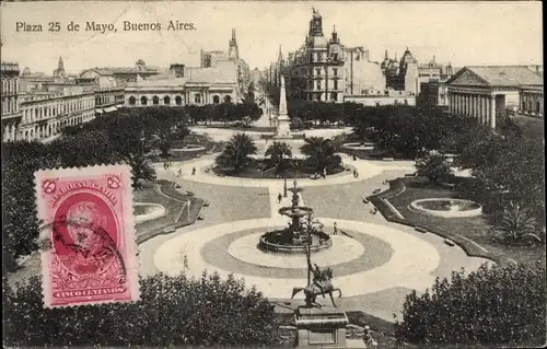 Ak Buenos Aires Argentinien, Plaza 25 de Mayo