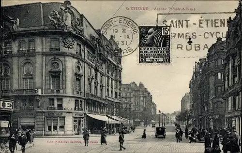 Ak Saint Etienne Loire, Avenue President-Faure