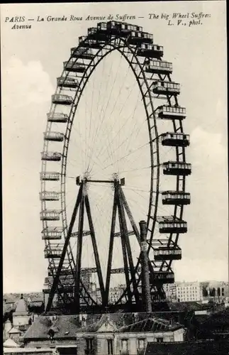 Ak Paris X. Bezirkslager, La Grande Roue, Avenue de Suffren