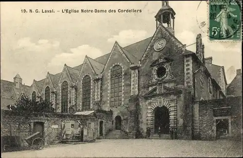 Ak Laval-Mayenne, Kirche Unserer Lieben Frau von den Cordeliers