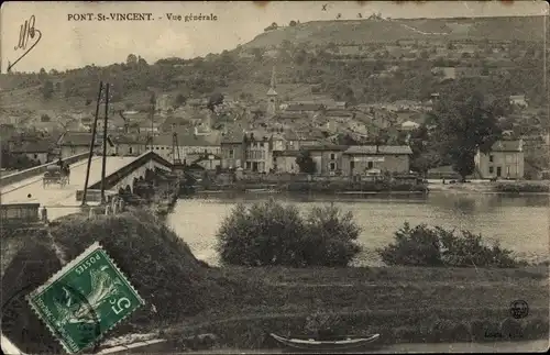 Postkarte Pont Saint Vincent Meurthe et Moselle, Gesamtansicht