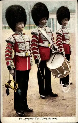 Ak Britisches Militär, 2nd Scots Guards, Drummers