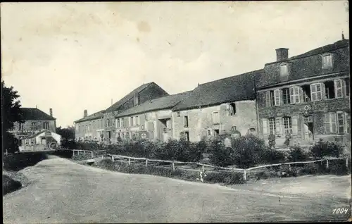 Ak Ortschaft, Teilansicht, Soldaten, I WK