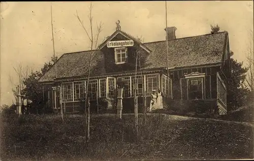 Foto Ak Krankenschwestern vor einem Erholungsheim, I WK