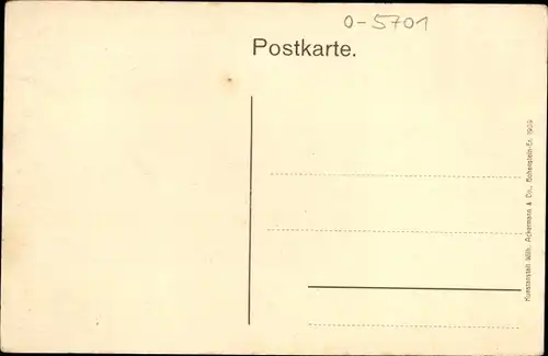 Ak Obermehler in Thüringen, Pfarre, Gemeindegasthaus, Dorfstraße, Totale