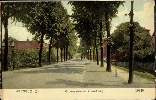 Ak Hengelo Overijssel Niederlande, Oldenzaalsche straatweg