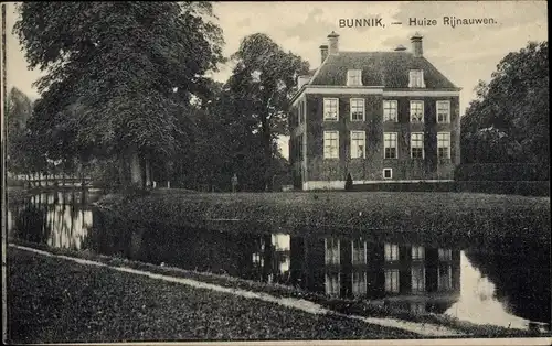 Ak Bunnik Utrecht Niederlande, Haus Rijnauwen