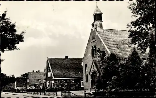 Ak Donkerbroek Friesland Niederlande, Kirche