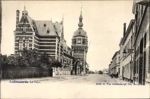 Ak Oudenaarde Audenarde Ostflandern, Bahnhof