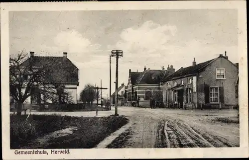 Ak Herveld Gelderland, Gemeentehuis