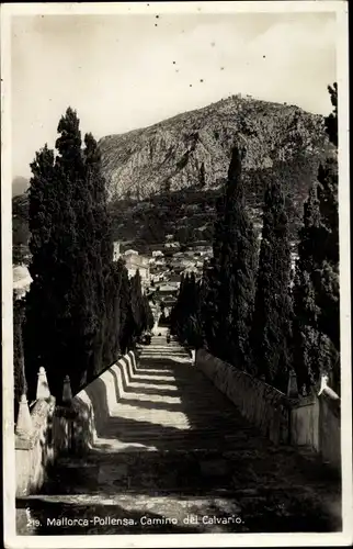 Ak Pollença Pollensa Mallorca Balearische Inseln, Camino del Calvario