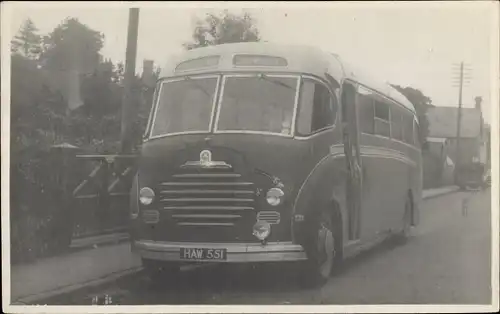 Foto Ak Autobus, Bedford SB, KFZ Kennz. HAW 551