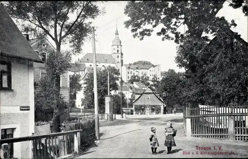 Ak Treuen im Vogtland, Altmannsgrüner Straße, Kinder