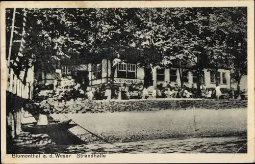 Ak Blumenthal an der Weser Hansestadt Bremen, Strandhalle