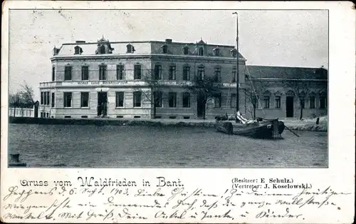 Ak Bant Wilhelmshaven in Niedersachsen, Waldfrieden, Segelboot