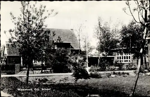 Ak Westwoud Nordholland, O. L. Schule