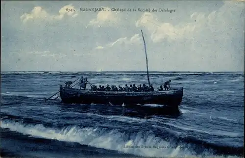 Ak Mananjary Madagaskar, Boot an der Küste