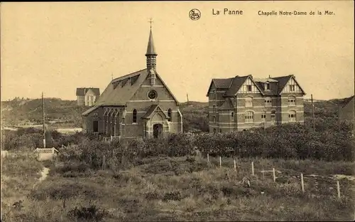 Ak La Panne De Panne Westflandern, Kapelle Notre Dame de la Mer