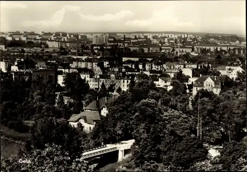 Ak Gera in Thüringen, Panorama, Brücke