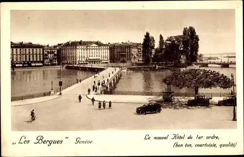 Ak Genève Genf Schweiz, Les Berques, Das neue 1.-Klasse-Hotel