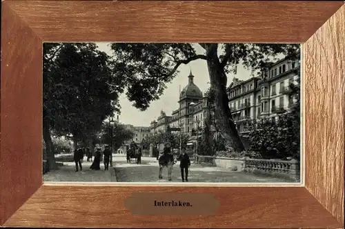 Passepartout Ak Interlaken Kanton Bern Schweiz, Straßenpartie