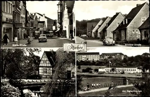 Ak Itzehoe in Schleswig Holstein, Breite Straße, Planschbecken, Klosterhof, Kösliner Straße