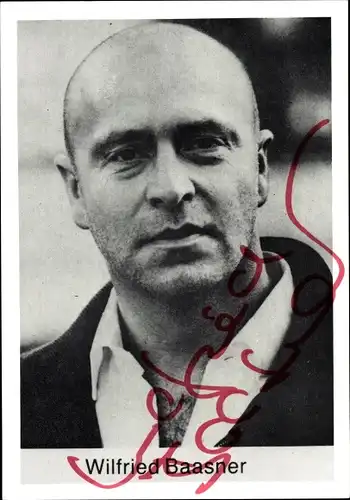 Ak Schauspieler Wilfried Baasner, Portrait, Autogramm