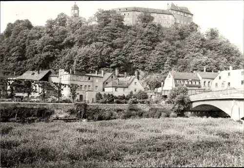 Ak Greiz im Vogtland, Blick auf den Ort, Schloss