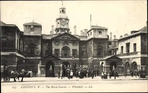 Ak City of Westminster London England, Whitehall, The Horse Guards