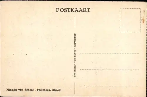 Ak Missien van Scheut, Celebes, Moenaneesche schoone met waterkruik