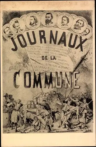 Ak Journals of the Commune, Druck aus dem Museum von Saint Denis