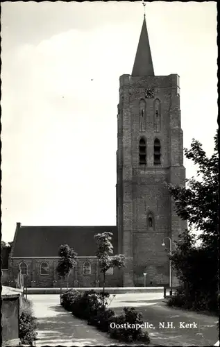 Ak Oostkapelle Walcheren Zeeland, N. H. Kirche