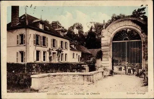 Ak Vaudes Aube, Schloss Chemin