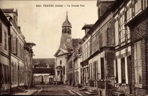 Ak Trainel Aube, Grande Rue