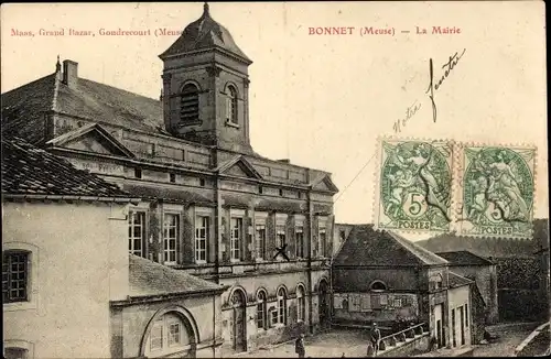 Ak Bonnet Meuse, Das Rathaus