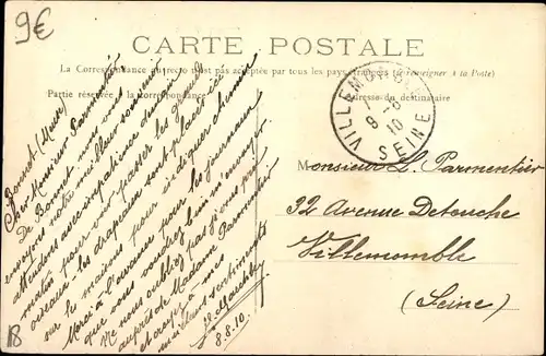 Ak Bonnet Meuse, Das Rathaus