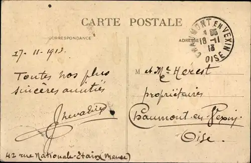 Ak Tin Meuse, die Brücke