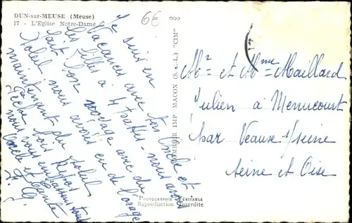 Ak Dun sur Meuse, Die Kirche Unserer Lieben Frau