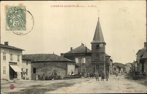 Ak Condé en Barrois Die Höhen der Chée Meuse, der Ort