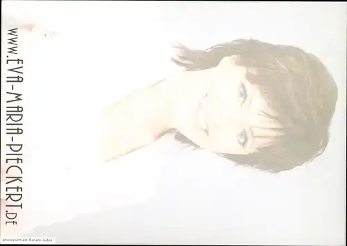 Ak Sängerin Eva Maria Pieckert, Portrait, Autogramm