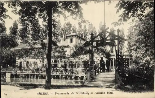 Ak Amiens-Somme, Promenade de la Hotoie, die Blaue Flagge