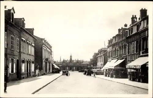 Ak Abbeville Somme, Avenue de la Gare