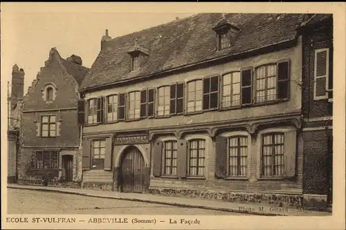 Ak Abbeville Somme, St-Vulfran-Schule