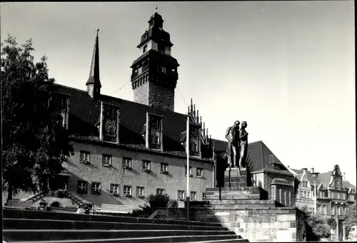 Ak Zeitz im Burgenlandkreis, Rathaus