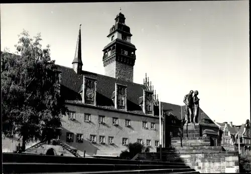 Ak Zeitz im Burgenlandkreis, Rathaus