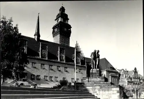 Ak Zeitz im Burgenlandkreis, Rathaus