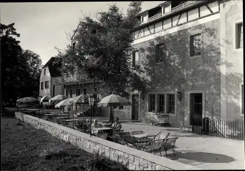 Ak Zeitz im Burgenlandkreis, Terrasse